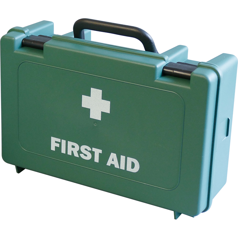 Dustproof Green Empty Plastic First Aid Box for Car Travel