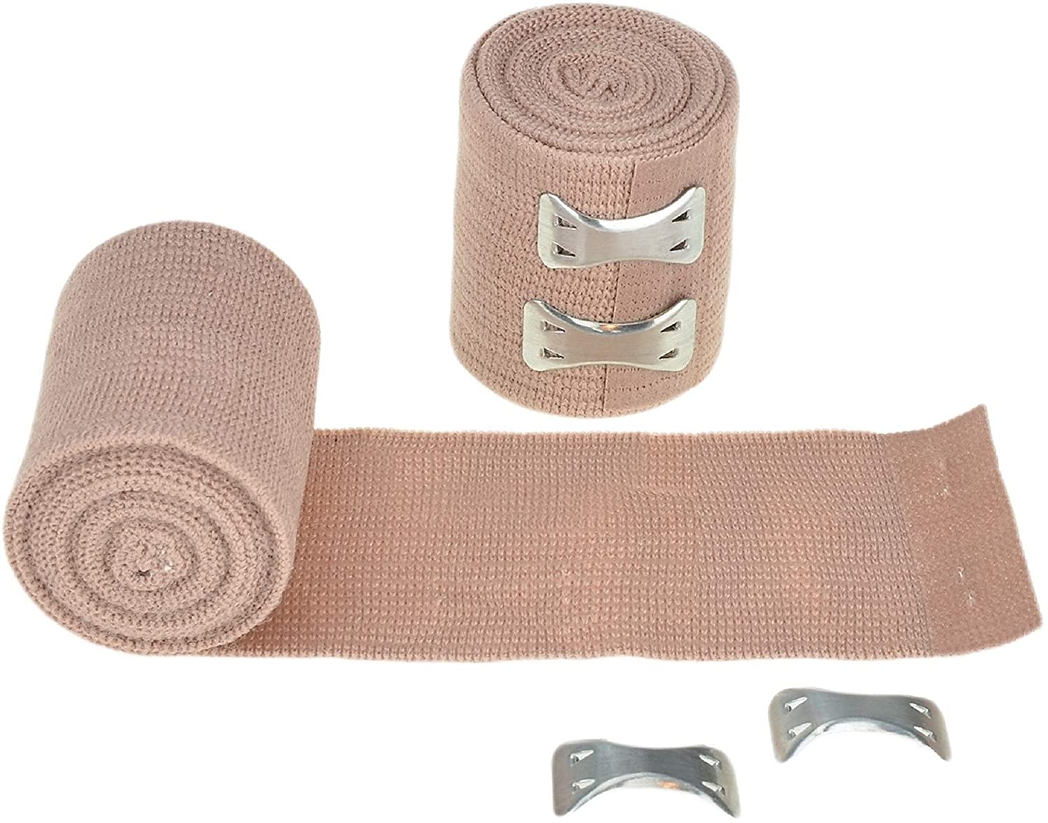 Compression Stretched Elastic Sports Bandages with Clip Closure