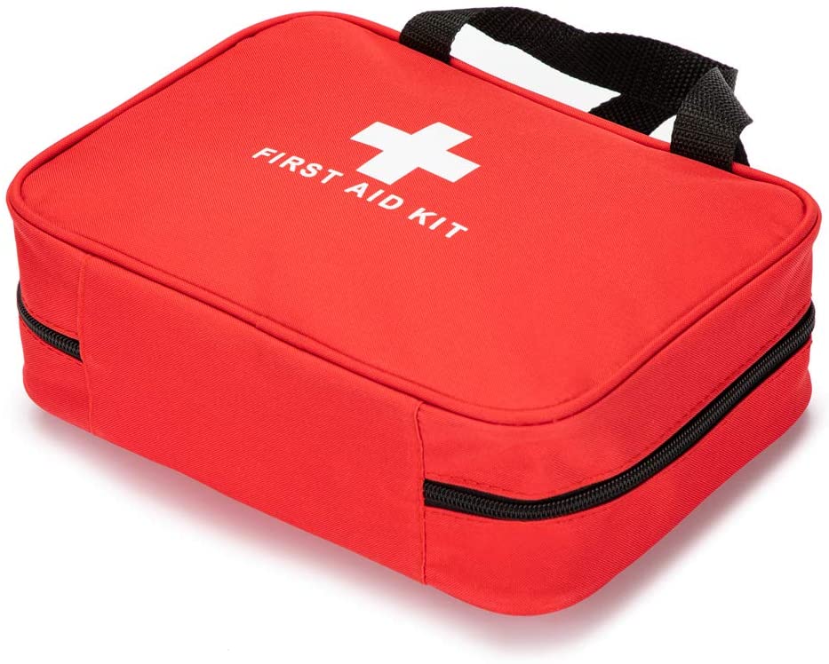 Promotional Empty Red Tote First Aid Bag for Travel Car Home