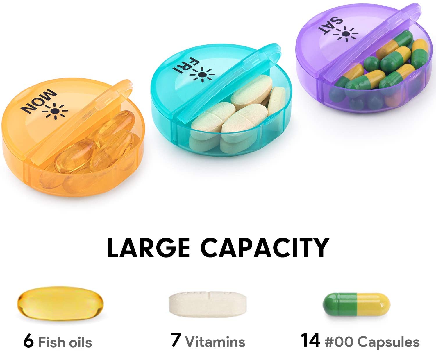 Giveaway Portable Plastic Daily Pill box