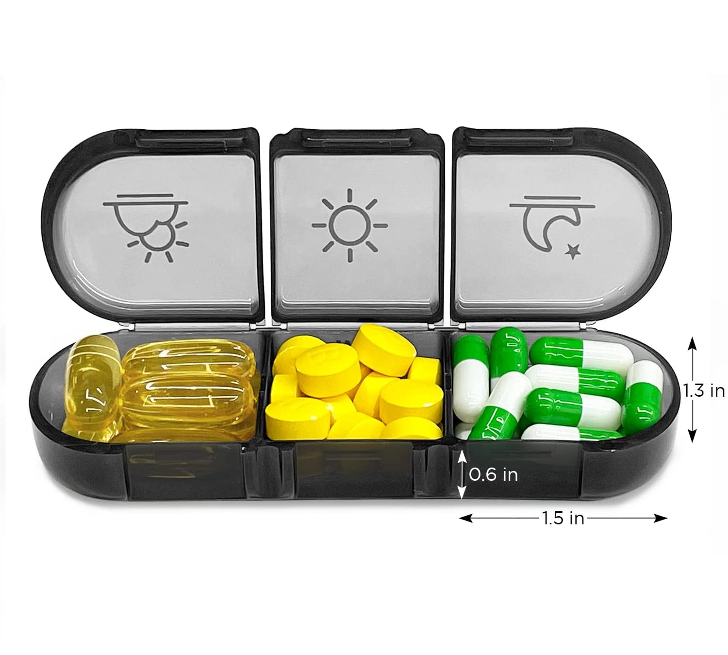 Compact Durable Travel Daily Weekly Pill Organizer