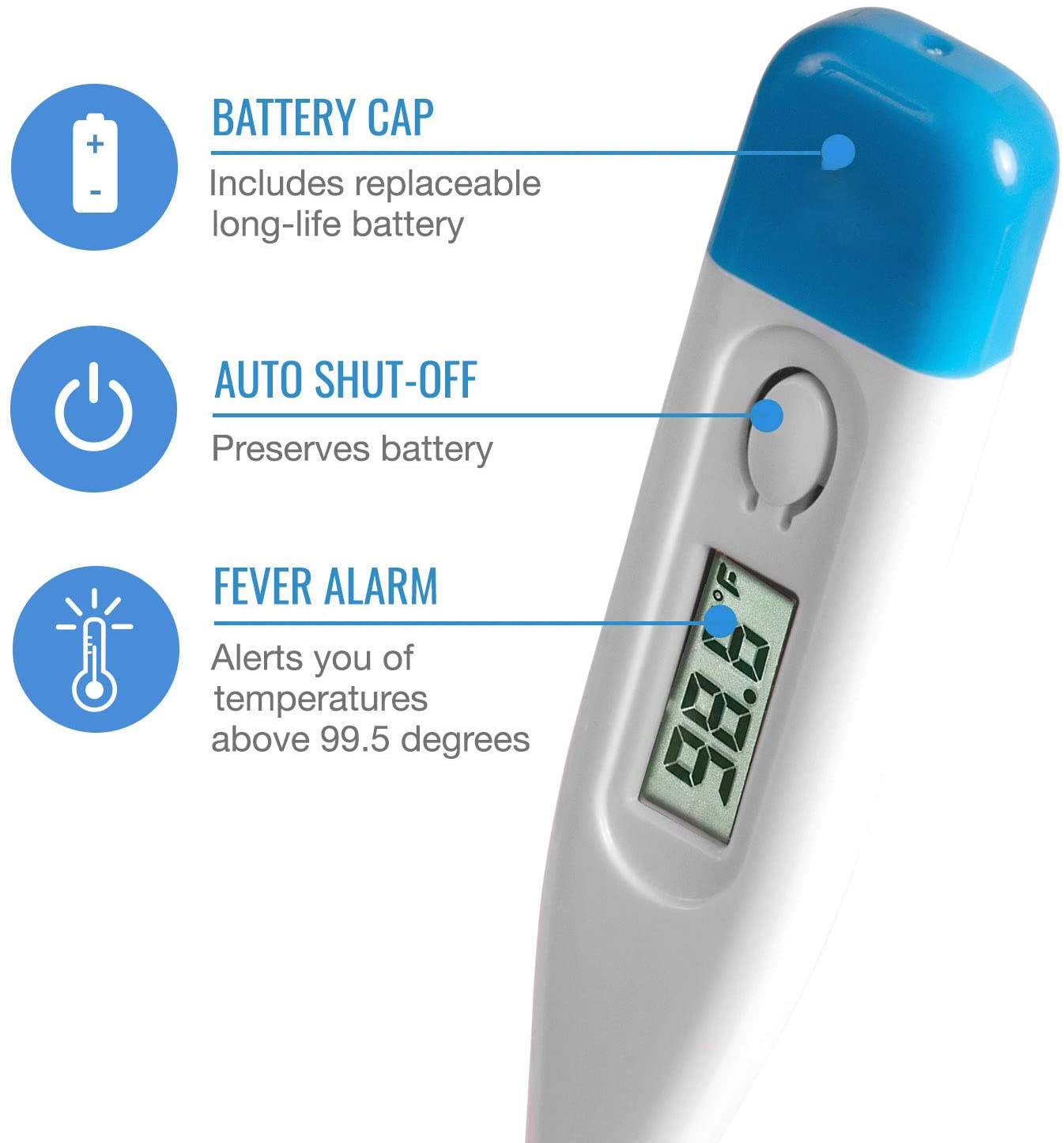 CE Fast Read Medical Digital Thermometer of Soft Tip