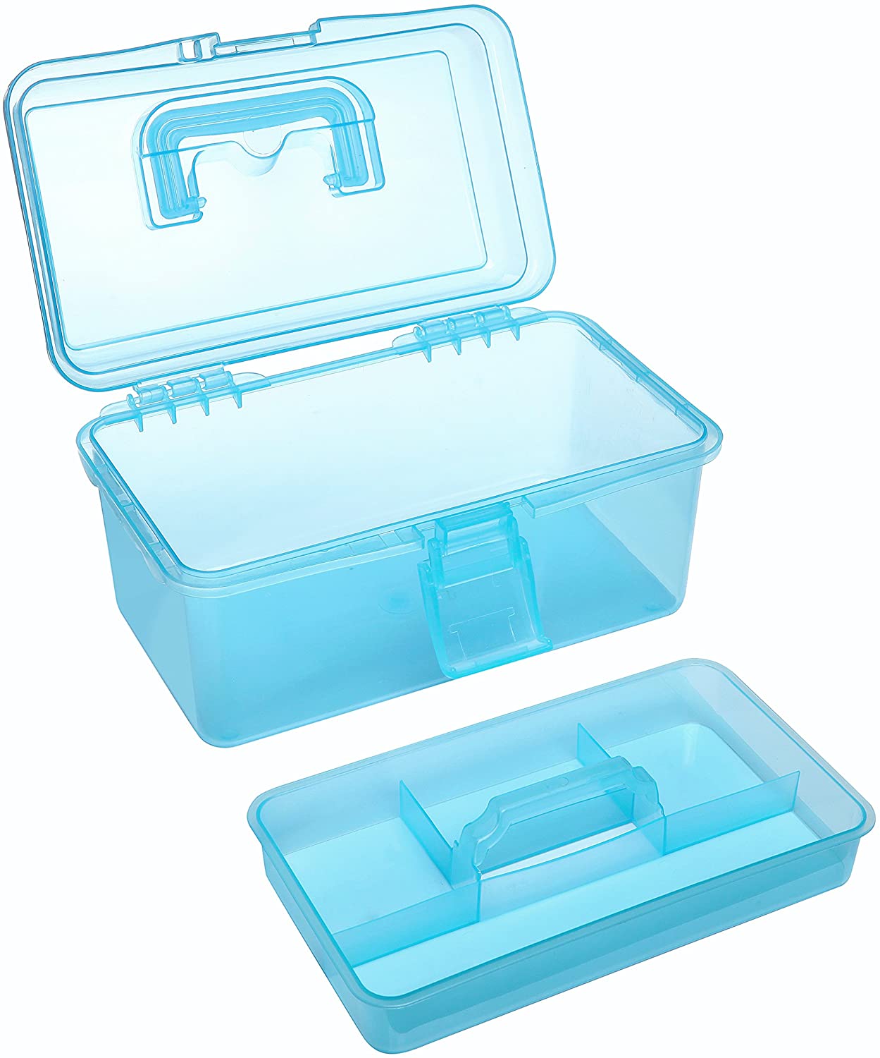 Portable Plastic Clear First Aid Box with Handle