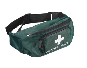 Reusable Green Emergency First Aid Bag with Belt