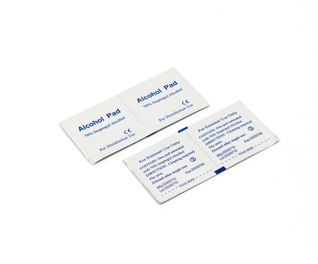 Disposable Sterile Saturated Alcohol Wipe with Sodium Chloride