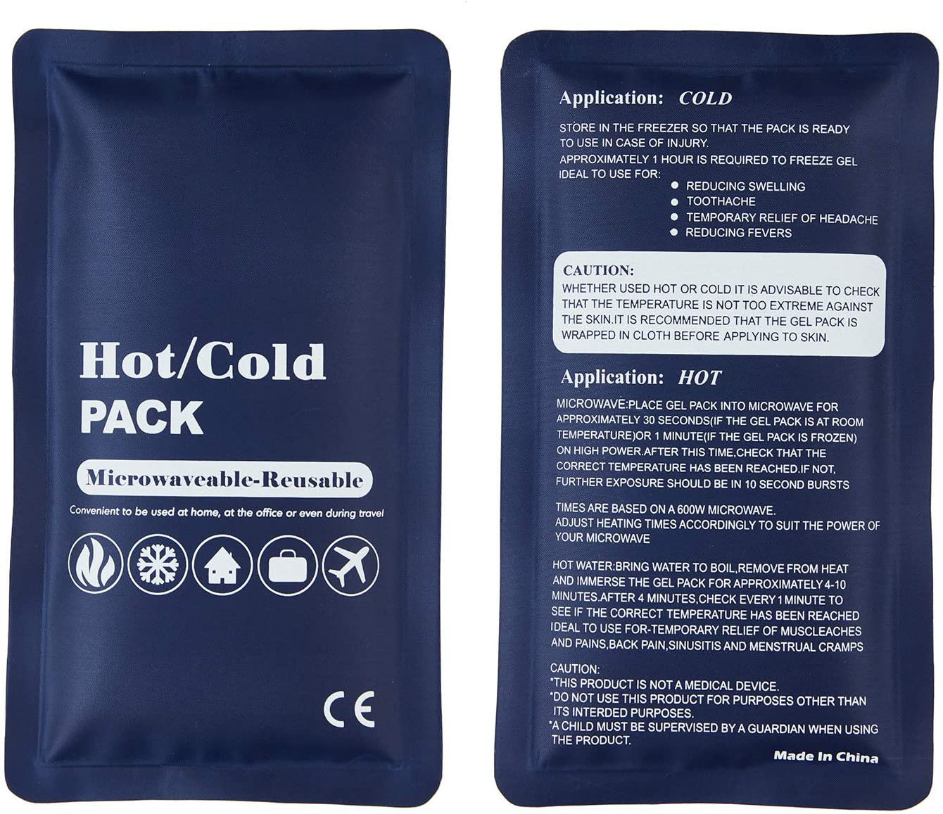 Washable Safe Compress Hot and Cold Pack for Muscle Pain