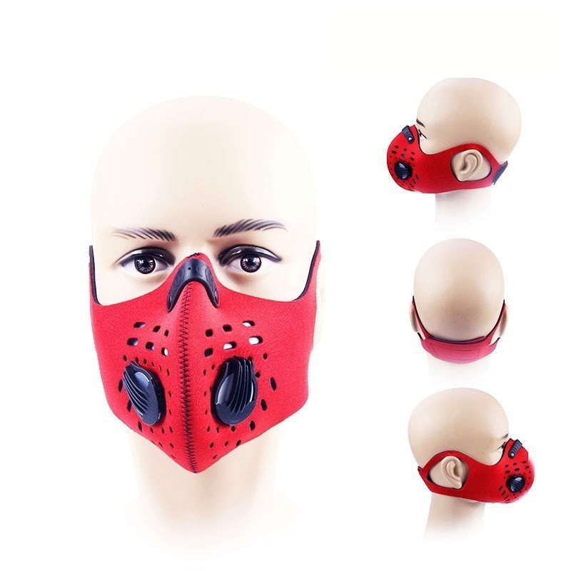 Breathable Reusable Windproof Face Cycling Mask with Earloops