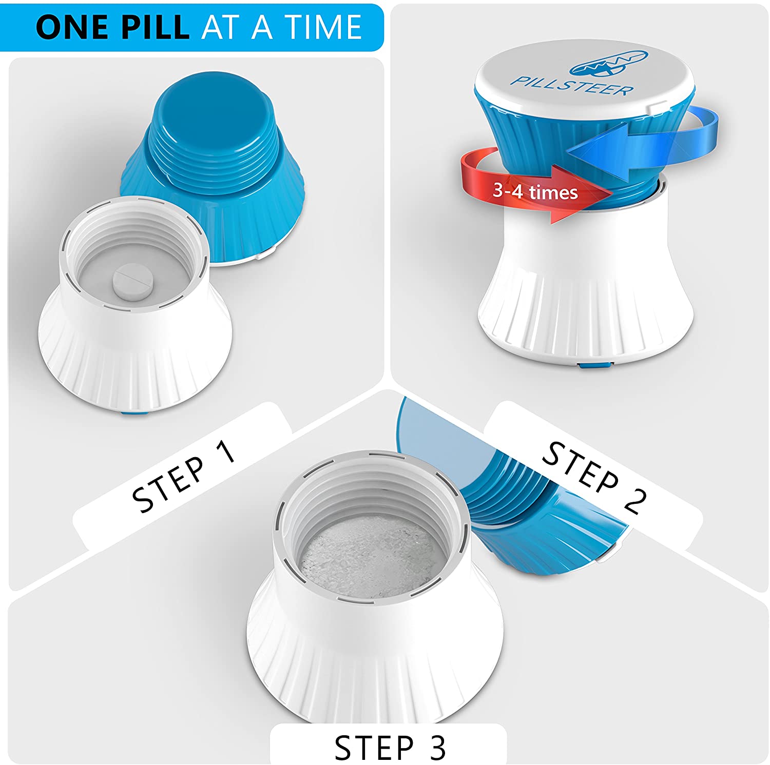 Cheap Popular Small Pill Grinder with Storage Container