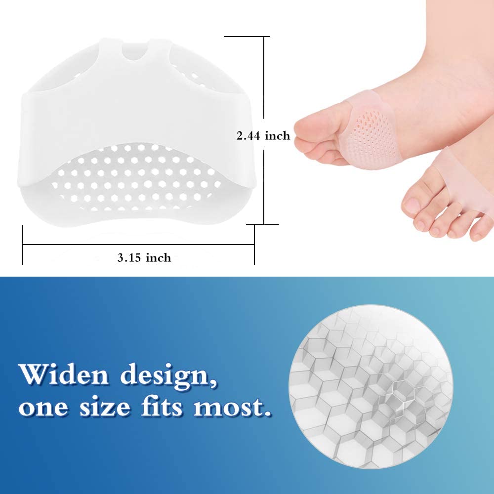 Breathable Soft Gel Forefoot Cushion for Pain Relief