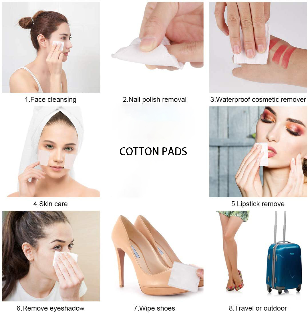 Disposable Soft Makeup Remover Cosmetic Cotton Pads