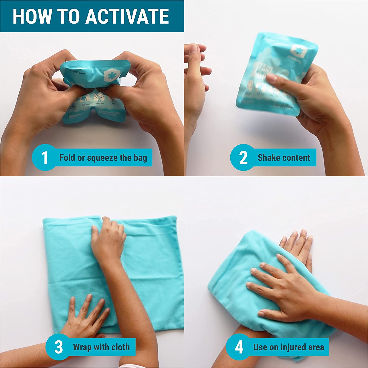 Emergency Single Use First Aid Instant Ice Pack for Swelling