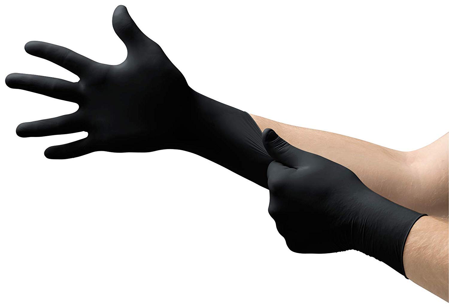 Black Latex Free Disposable Exam Nitrile Gloves