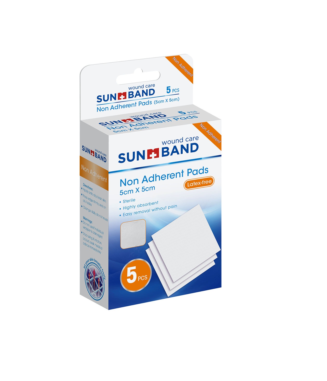 Square Sterile Highly Absorbent Non Adherent Pad for Wound Dressing