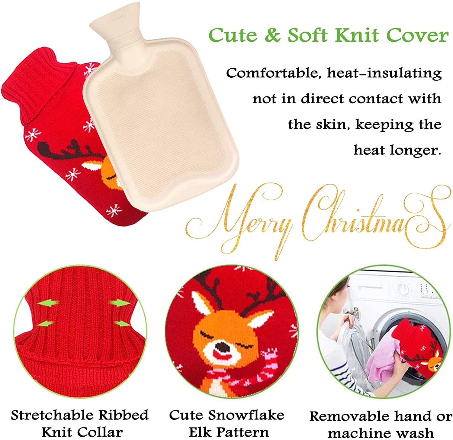 Promotional Christmas Gift BS Quality Hot Water Bag to Relieve Cramps