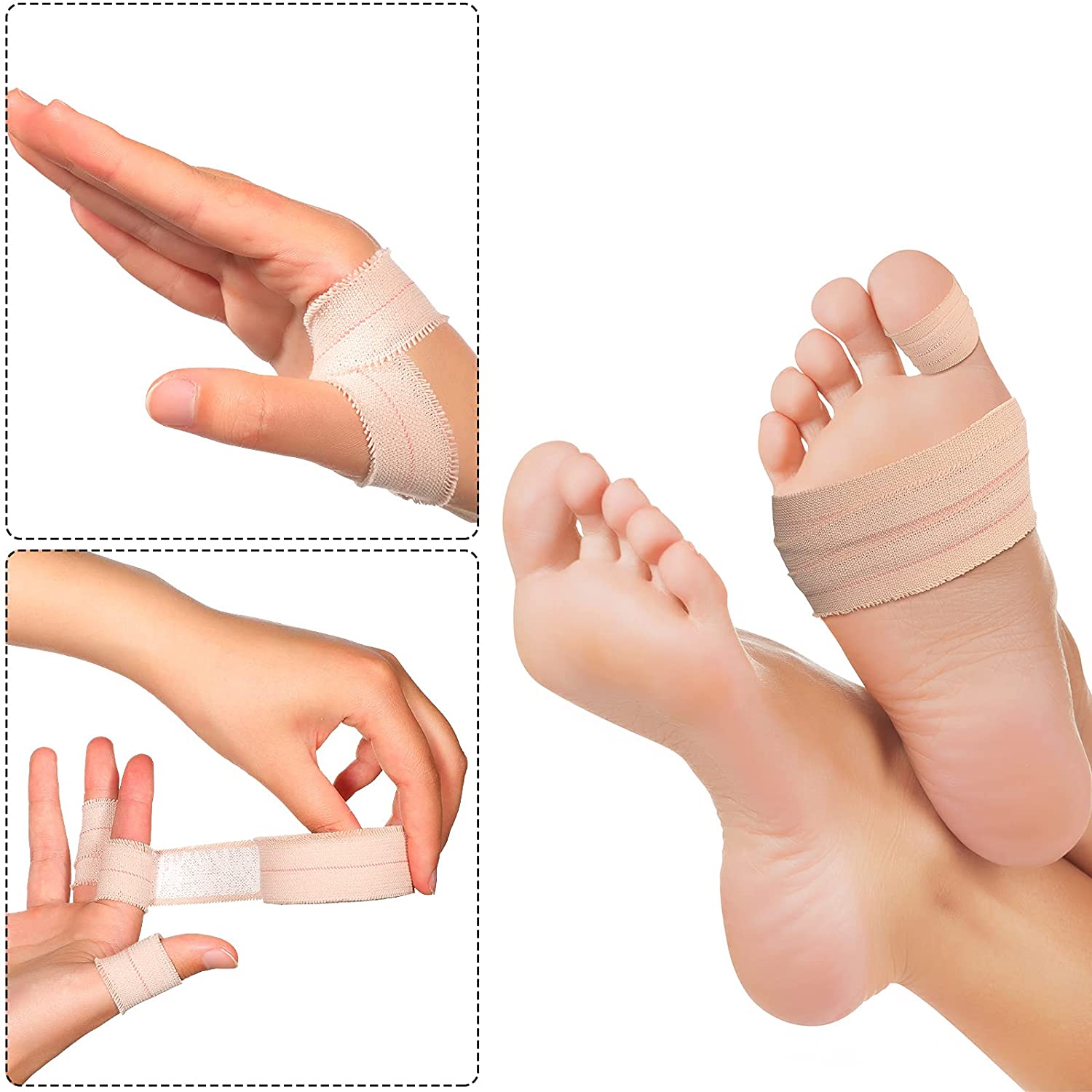 Waterproof Highly Elastic EAB Adhesive Sports Bandages for Ankle Sprains