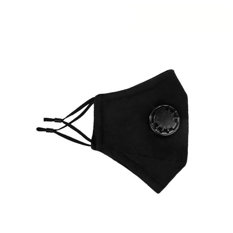 Novelty Reusable Black Cotton Mask with Carbon Filter