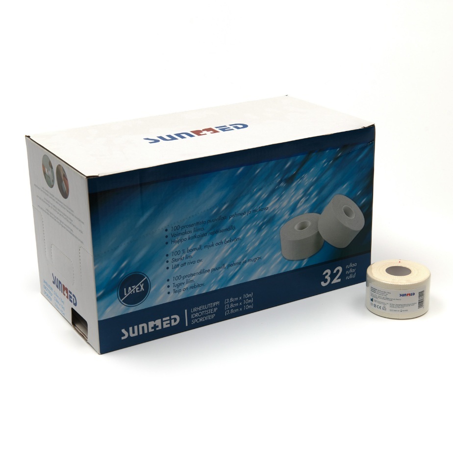 Comfortable Sports White Cotton Tape for Athletes