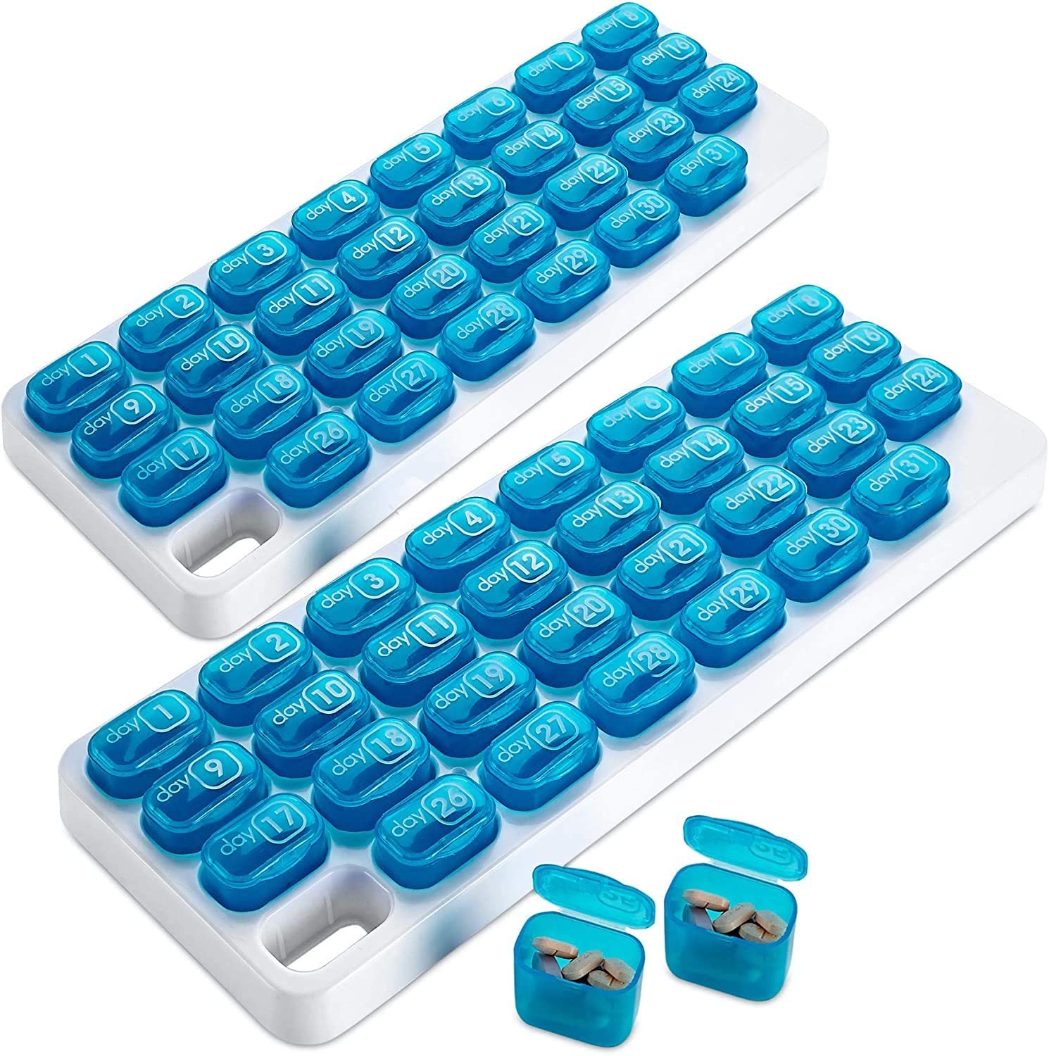 Prescription Removable Pop Out Monthly Pill Organizer