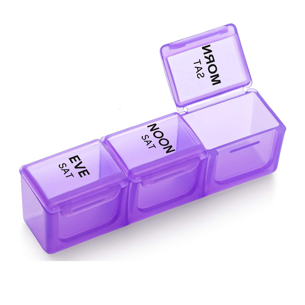 Portable Lightweight Large Daily Weekly Pill Organizer