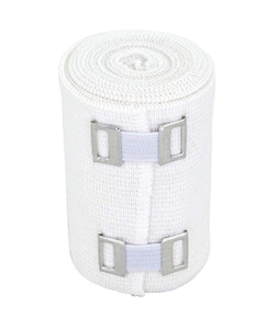 Comfortable White Elastic Cotton Sports Bandages with Clip