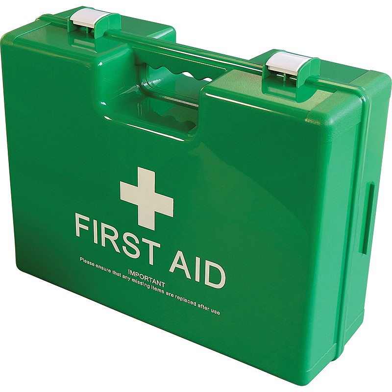 Medical ABS Plastic Empty First Aid Box with Divider and Wall Hanger