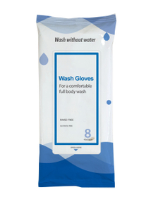 Disposable Unscented No Rinsing No Water Wash Gloves for Incontinence