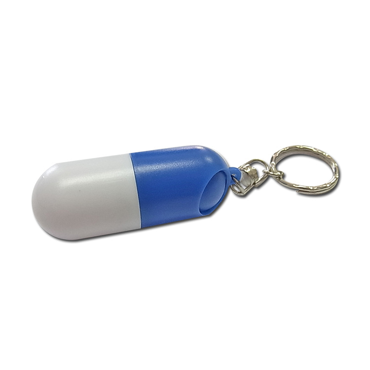 Waterproof Plastic Portable First Aid Keychain Pill Case