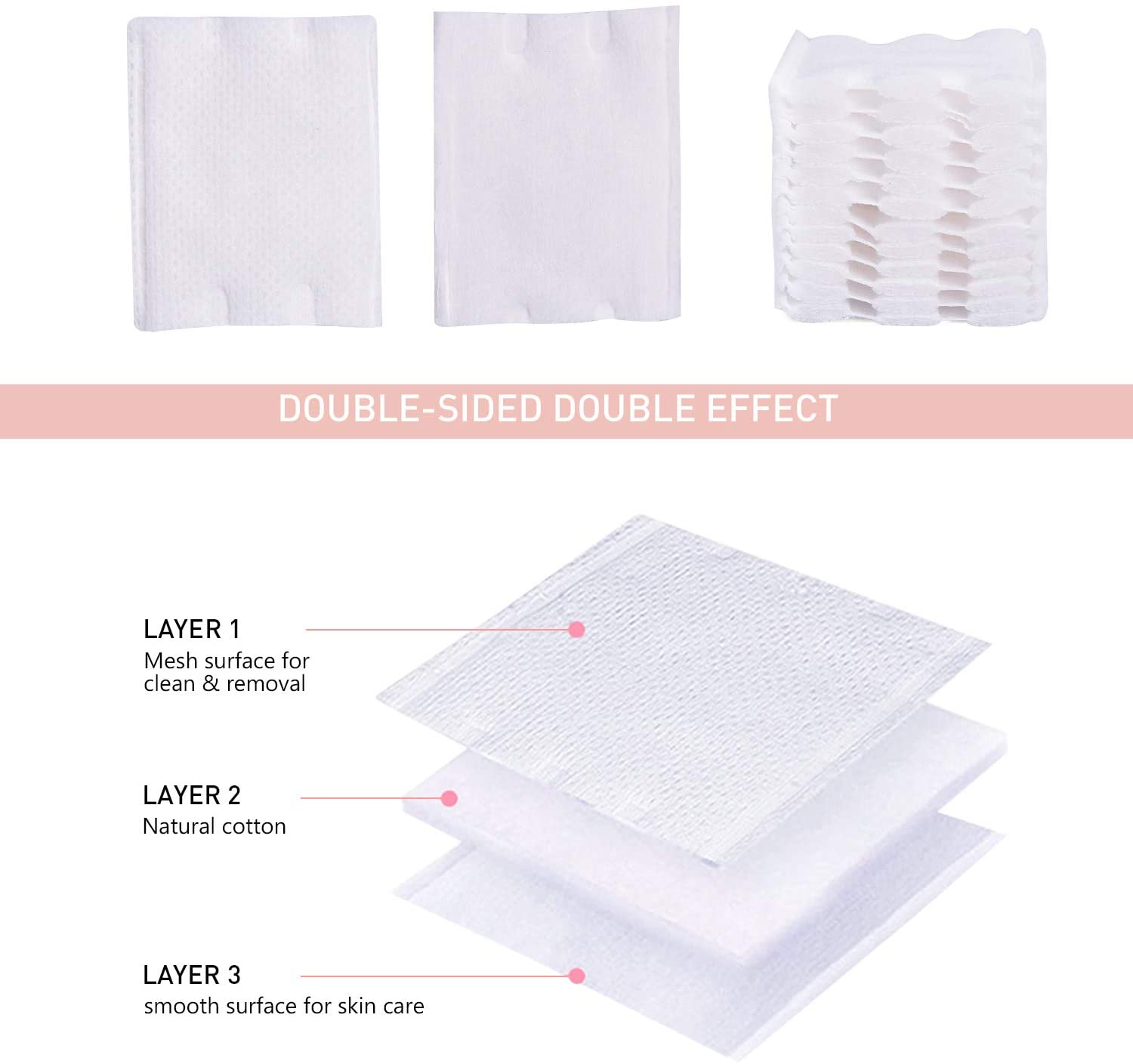 Disposable Soft Makeup Remover Cosmetic Cotton Pads