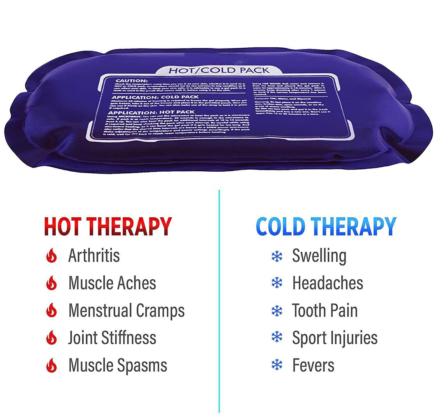 Adjustable Flexible Gel Hot and Cold Pack for Injury Recovery