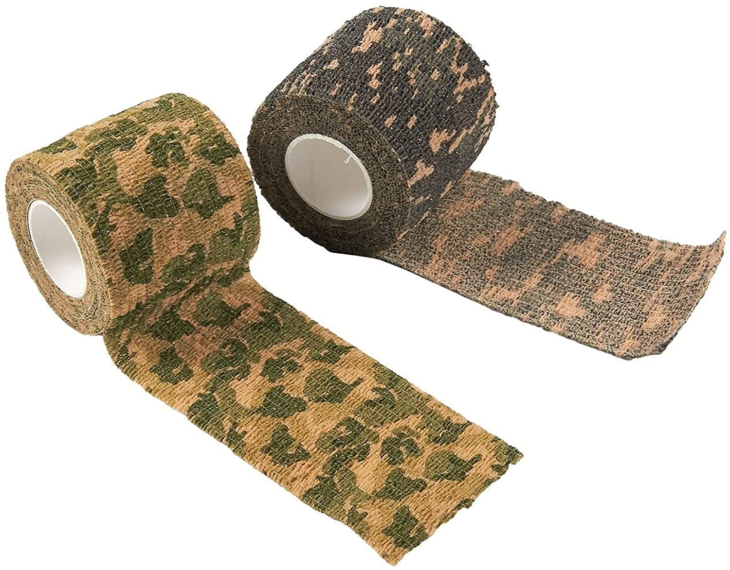 Camouflage Self Adhesive Cohesive Bandage for Camping Fishing
