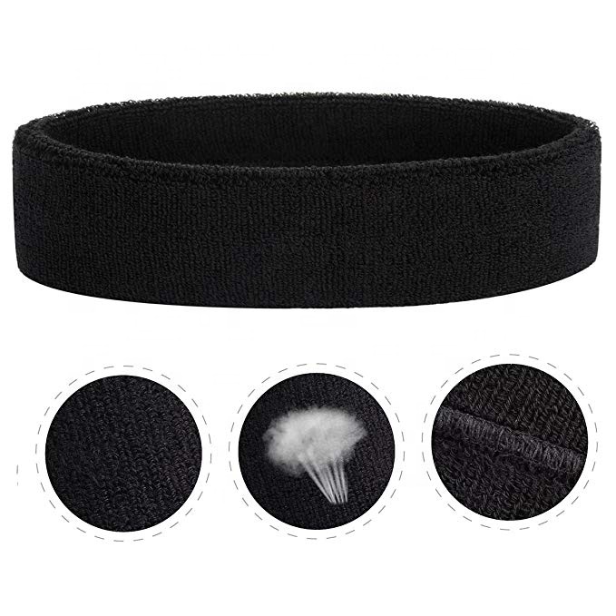 Customized Logo Printed Cotton Sports Headband in Assorted Colors Buy