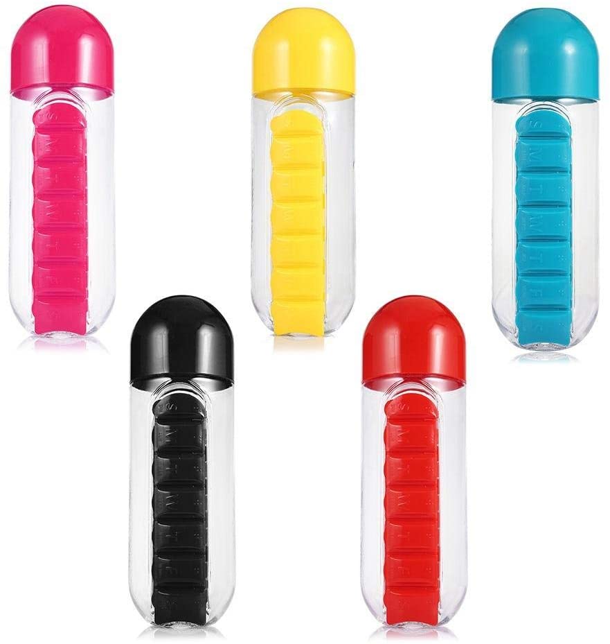 Outdoor Portable Weekly Pill Case Bottle for Travel