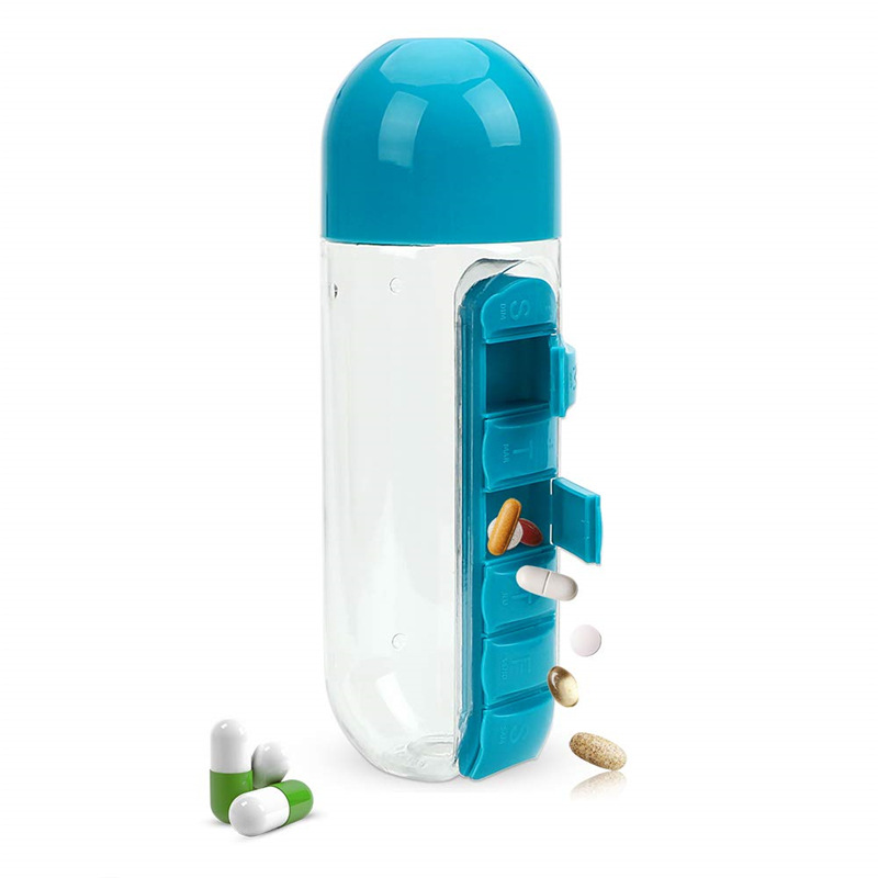 Outdoor Portable Weekly Pill Case Bottle for Travel