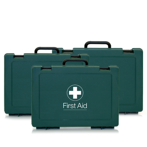 Dustproof Green Empty Plastic First Aid Box for Car Travel