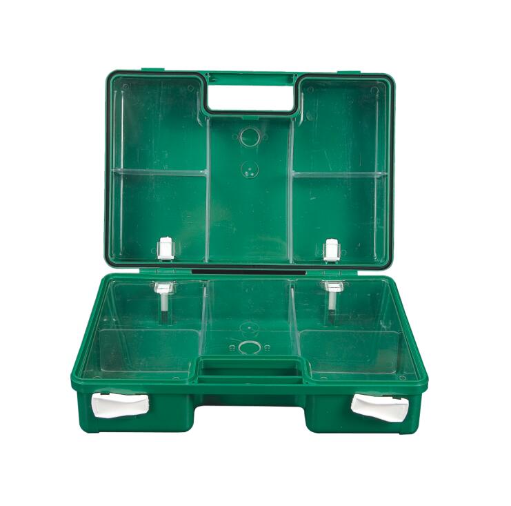 Medical ABS Plastic Empty First Aid Box with Divider and Wall Hanger
