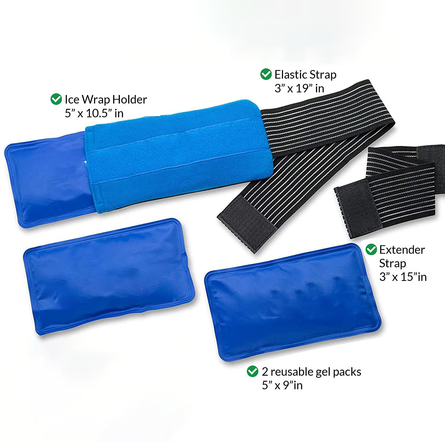 Reusable Hot Cold Gel Ice Pack for Injuries