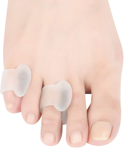 Translucent Gel Pinky Toe Separator for Curled Overlapping Toes