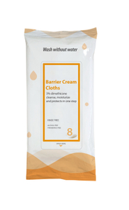 Hypoallergenic Disposable Premoistened Barrier Cream Cloths for Incontinence Skin Care