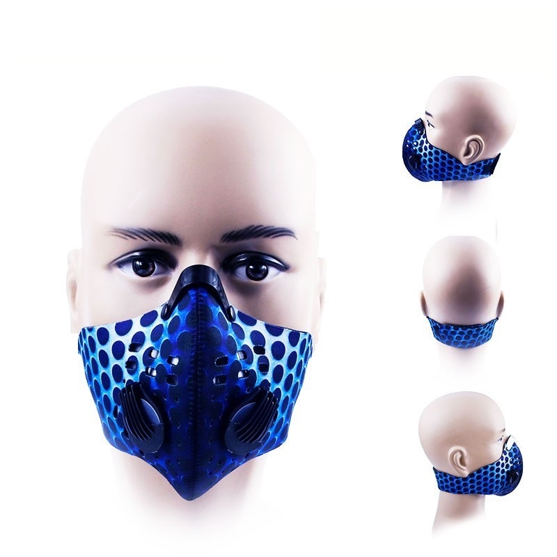 Reusable Breathable Face Respirator with Filters for Hiking