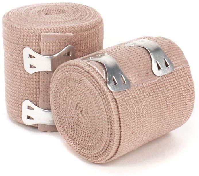 Compression Stretched Elastic Sports Bandages with Clip Closure
