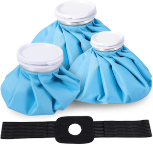 Customizable Reusable Ice Bag with Adjustable Wrap Belt