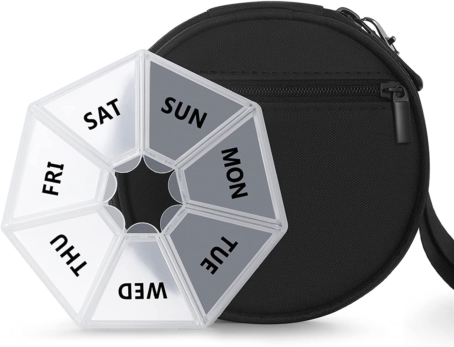 Portable Extra Large Weekly Pill Organizer for Medicine